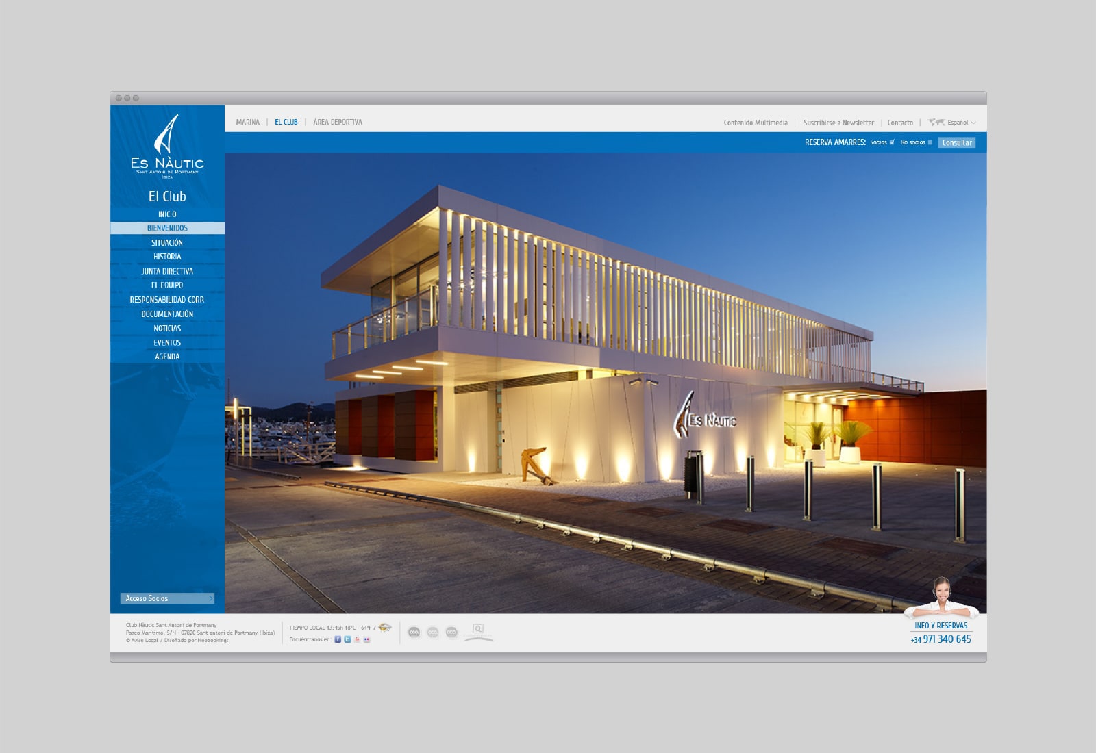 2d1. EsNautic web (El Club - Bienvenidos)