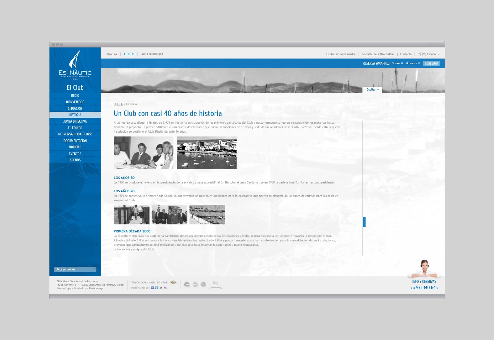 2d2. EsNautic web (El Club - Historia)